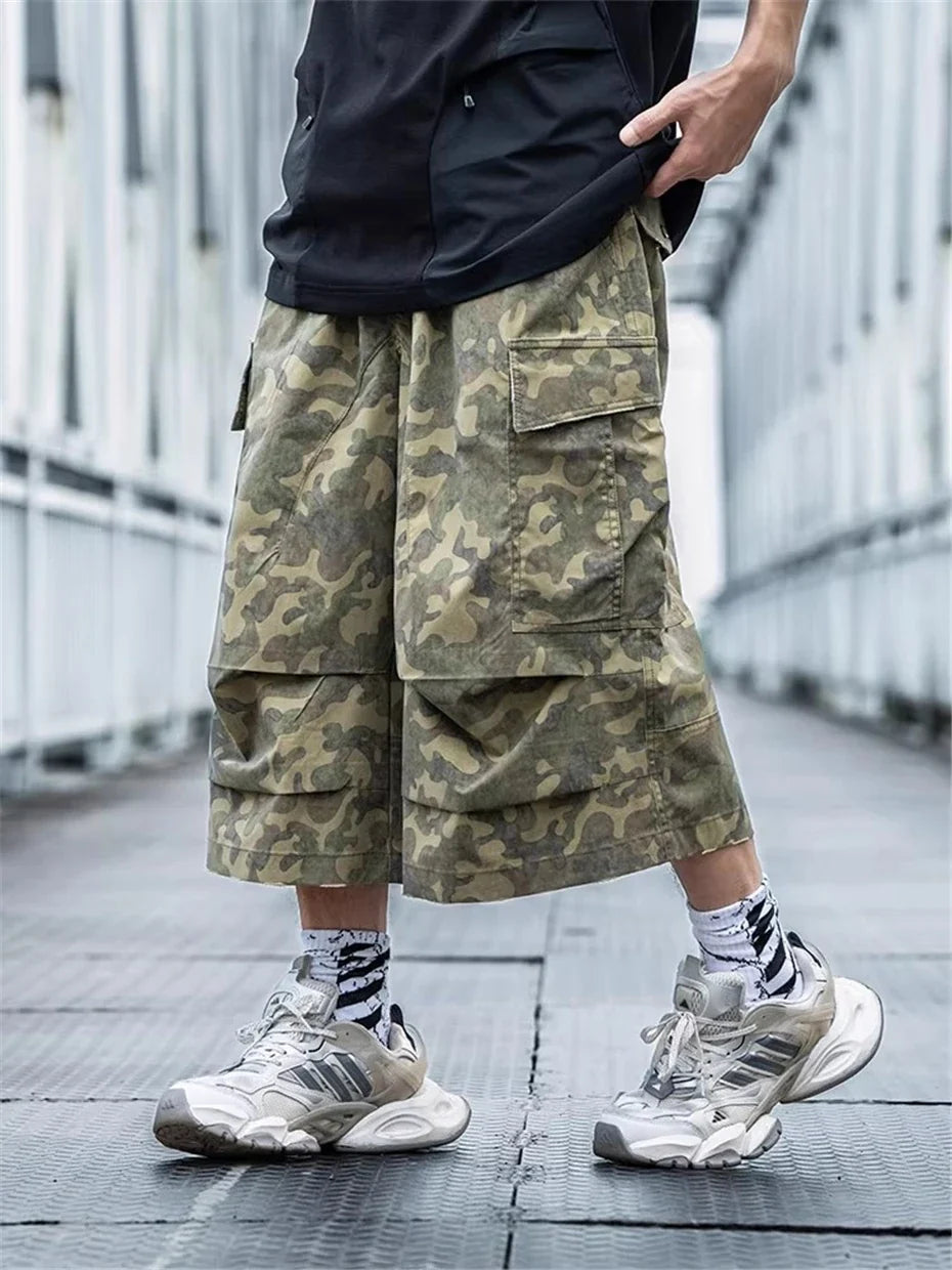 Straight & Sleek Camouflage Tactical Cargo Jorts