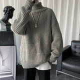 Chunky Ribbed Turtleneck Sweater