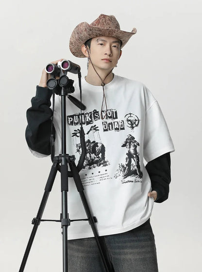 Y2K Graphic Oversized Cotton T-Shirt