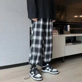 Retro Plaid Loose Fit Pants