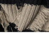 Striped Distressed Vintage Sweater