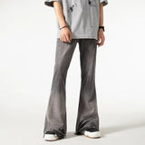 Vintage Gray Flared Baggy Hip Hop Jeans