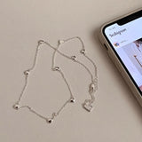 Geometric Love Adjustable Chain Hearts Necklace