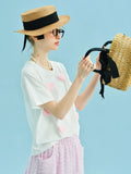 Soft Comfort White Heart Patch T-Shirt