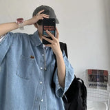Stylish Hip Hop Retro Japanese Style Short Sleeve Shirt