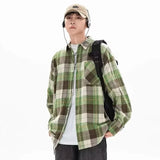 Men's Streetwear Plaid Autumn Social Long Sleeve Shirt