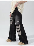 Washed Ripped Pants