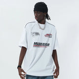 Oversized Sports O-neck T-shirt