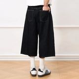 Vintage Black Baggy Denim Shorts