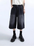 Vintage Cool High Waist Baggy Denim Short