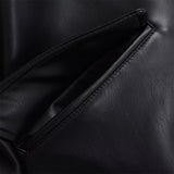 Essential Streetwear Patchwork Leather Effect Jacket