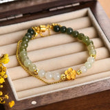 Peach Blossom Hand String Bracelet