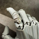 Adjustable Retro Half-Face Mask Ring