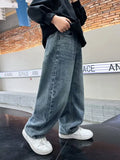 Boys Trendy Loose Fit Wide Jeans
