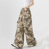 Streetwear Casual Vintage Camouflage Cargo Jeans