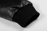 Elevated Streetwear Hip Hop Long Sleeve Leather Jacket