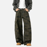 Vintage Tactical Camo Cargo Straight Leg Pants