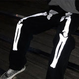 Y2k Skeleton Print Baggy Jeans