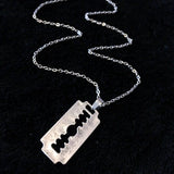 front view of the Timeless Blade Necklace