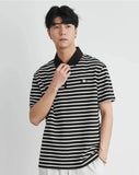 Men's Casual Stylish Korean Striped Polo T-Shirt