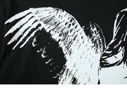 Y2K Fallen And Divine Contrast T-shirt