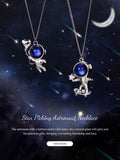 Astronaut 925 Sterling Silver Pendant Necklace