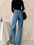Y2k High Waist Blue Denim Jeans