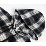 Signature Plaid Thick Casual Hooded Vintage Shirt