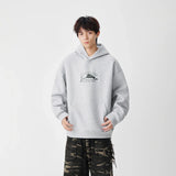 Streetwear Swordfish Print Casual Hoodie