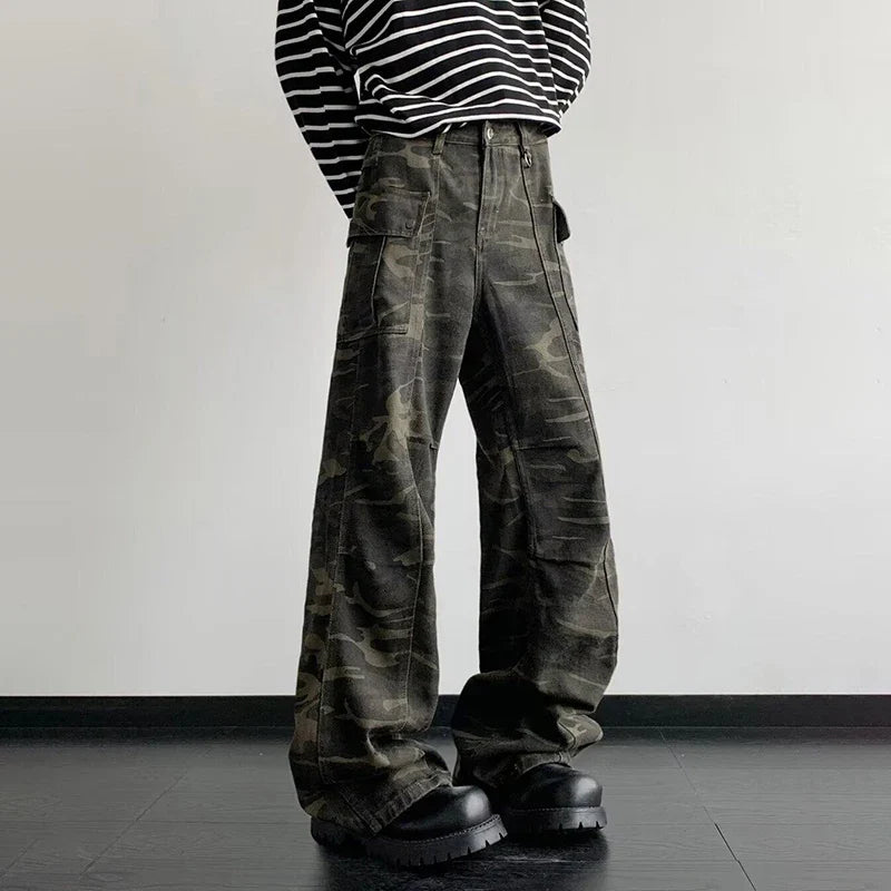 Men Camouflage Casual Cargo Pants