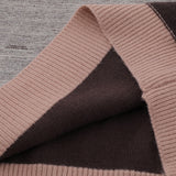 Retro Striped Patchwork Sweater