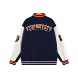 Men Essential Patchwork Baseball Varsity Jacket