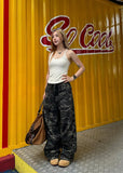 Cozy Camouflage High Rise Cargo Pants