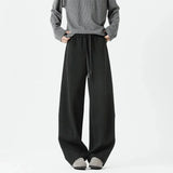 Youthful Wrinkled Campus Straight Leg Sweatpants