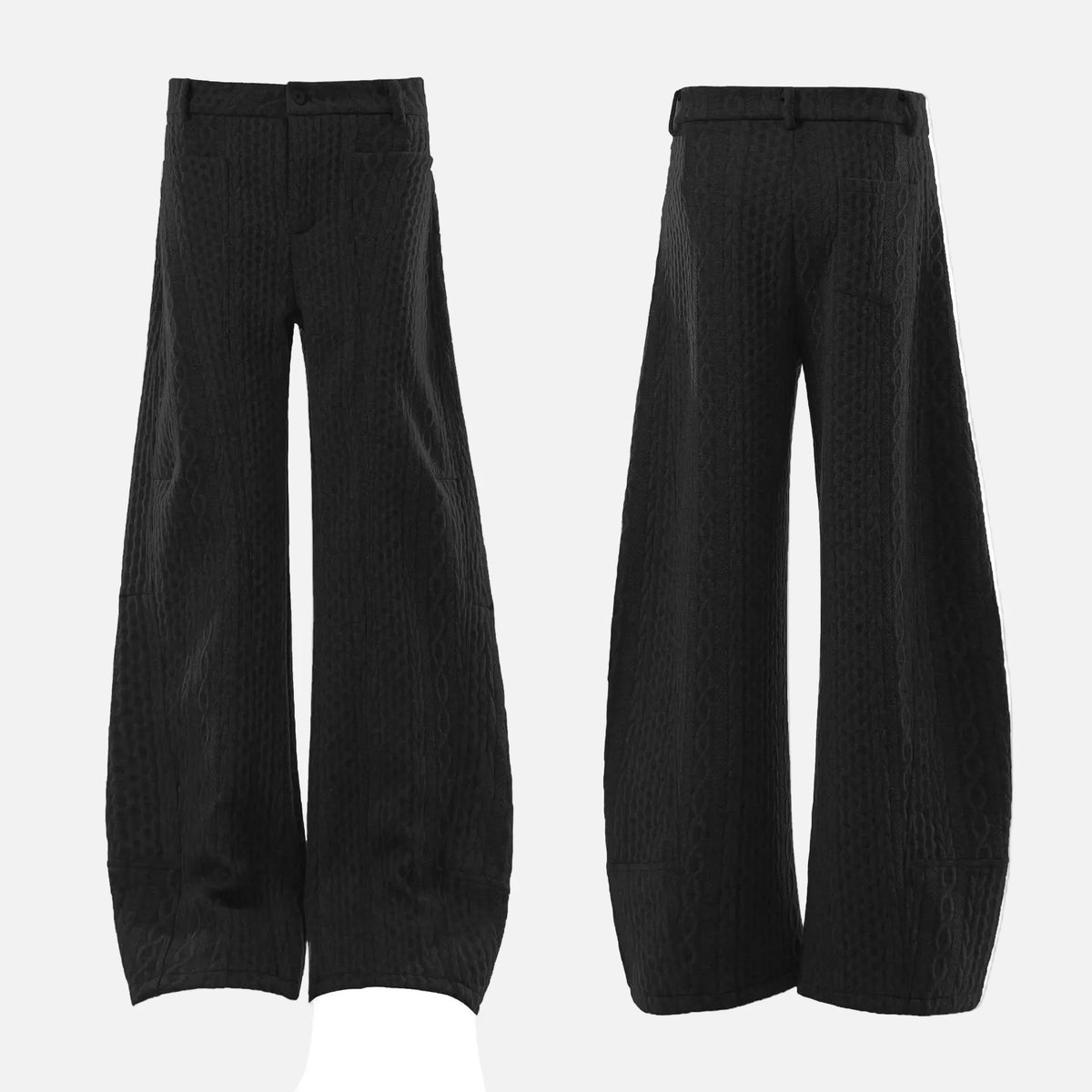 Versatile Thick Lined Wide Leg Casual Pants