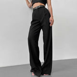 Elegant High Waisted Wide Leg Pants