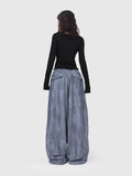 Smog Blue Wasteland Ripped Jazz Pants