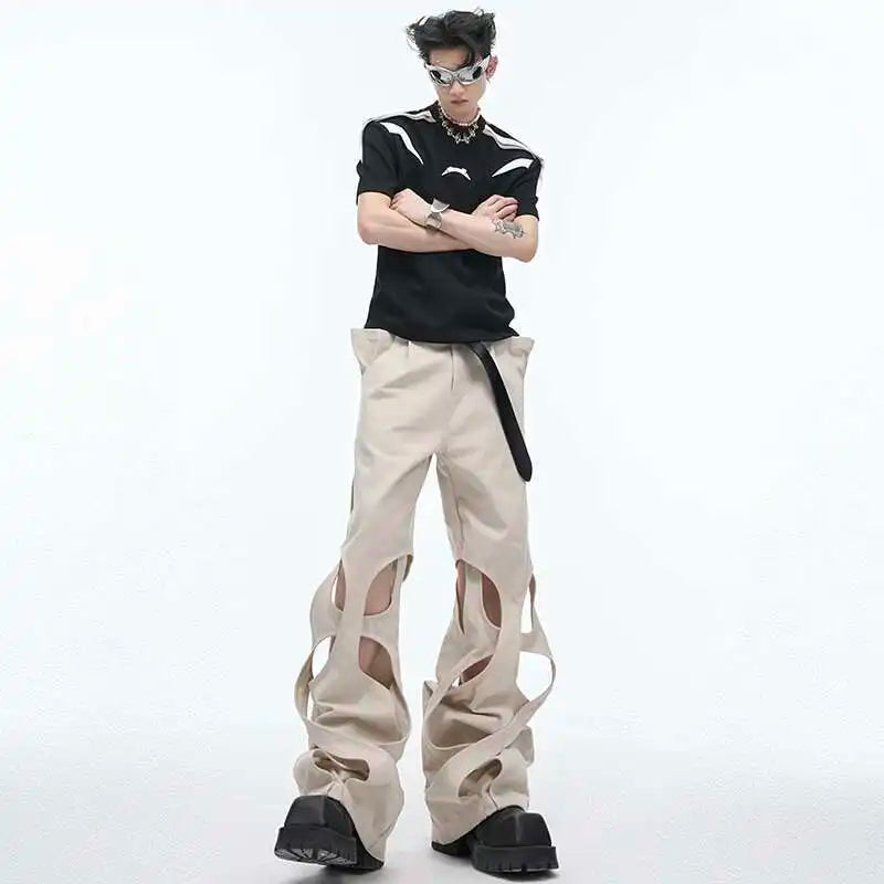 Trendy Solid Color Casual WIde Leg Pants