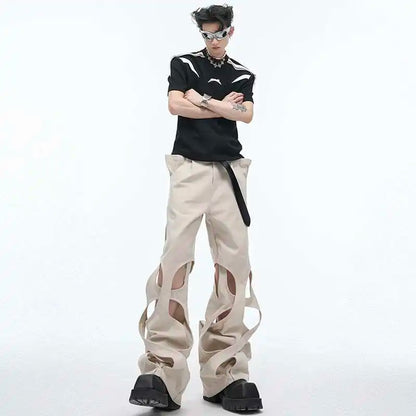 Trendy Solid Color Casual WIde Leg Pants