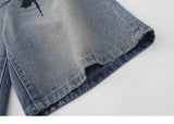 Spider Graphic Mid Waist Shorts