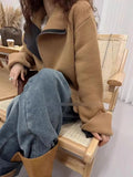 Luxurious European Cashmere Zipper Cardigan Sweater