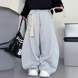 Handmade Thick Rope Design Elastic Waist Sweatpants