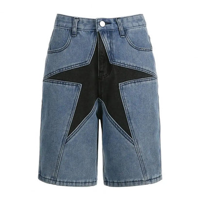 Women's Star Patchwork Shorts