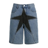 Women's Star Patchwork Shorts
