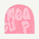 Knitted Letter Print Beanie
