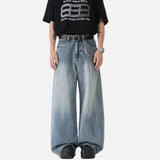 Streetwear High Quality Elastic Loose Fit Jeans