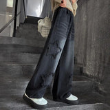 Straight & Sleek Black High Waist Wide Leg Jeans