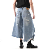 High-Quality Irregular Hole Denim Jotrs