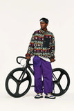 Ethnic Printing Sherpa Jacket