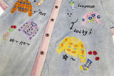 Retro Breathable Button-Up Washed Denim Shirt